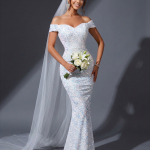 Свадебное платье в облегающем фасоне «русалка»