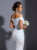 Свадебное платье в облегающем фасоне «русалка» — изображение 2
