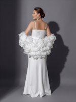 Ярусное свадебное болеро из лепестков — изображение 3