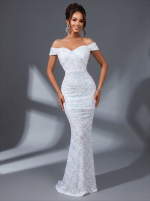 Свадебное платье в облегающем фасоне «русалка» — изображение 4