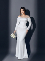 Свадебный комплект из топа и длинной юбки-футляр