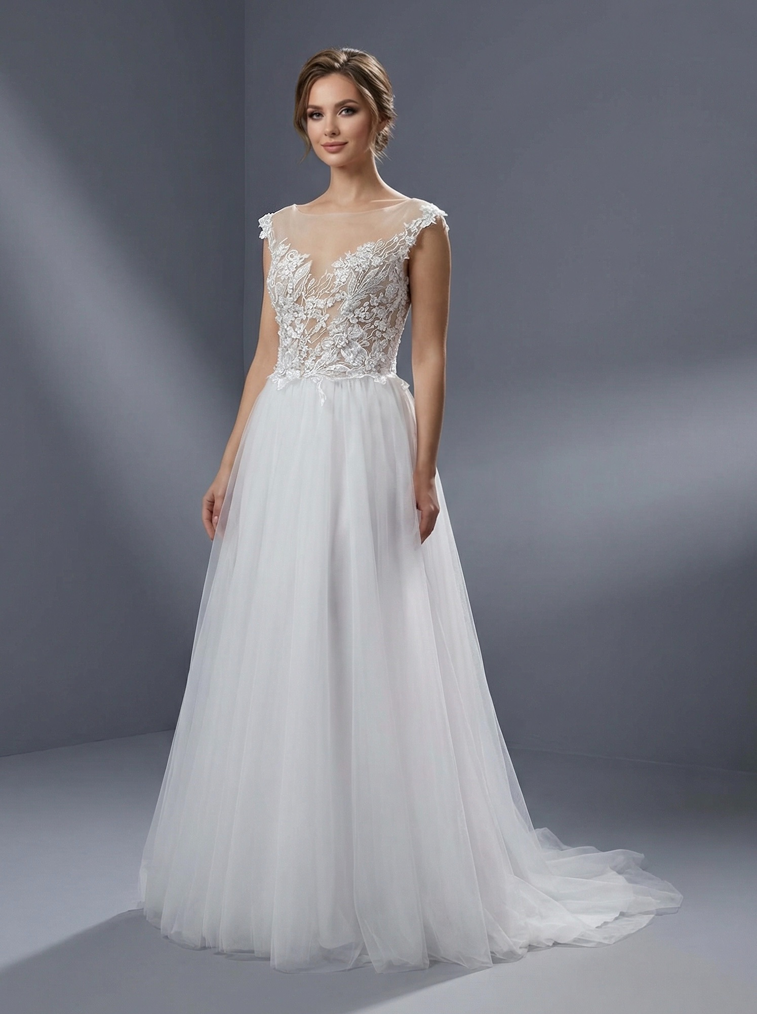 IMG_6419 Свадебное платье в классическом стиле А-силуэта — изображение 1