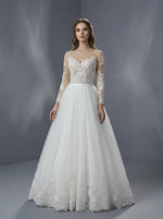 Свадебное платье романтичная модель А-силуэта