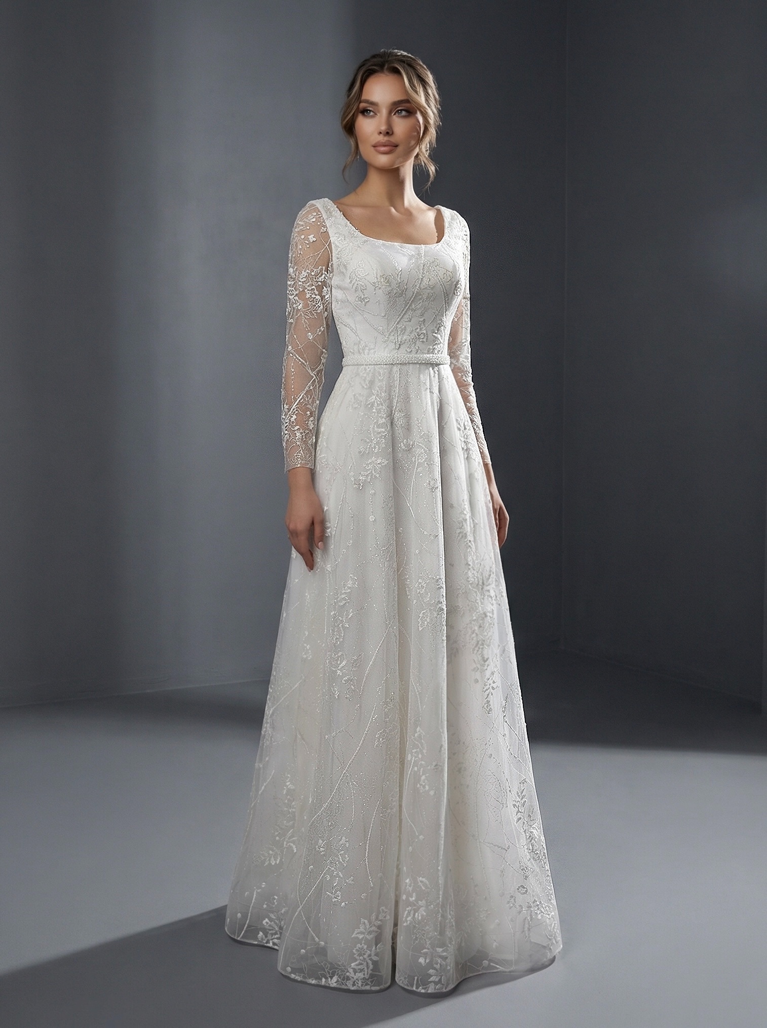 IMG_6422 Свадебное платье в классическом стиле А-силуэта — изображение 1