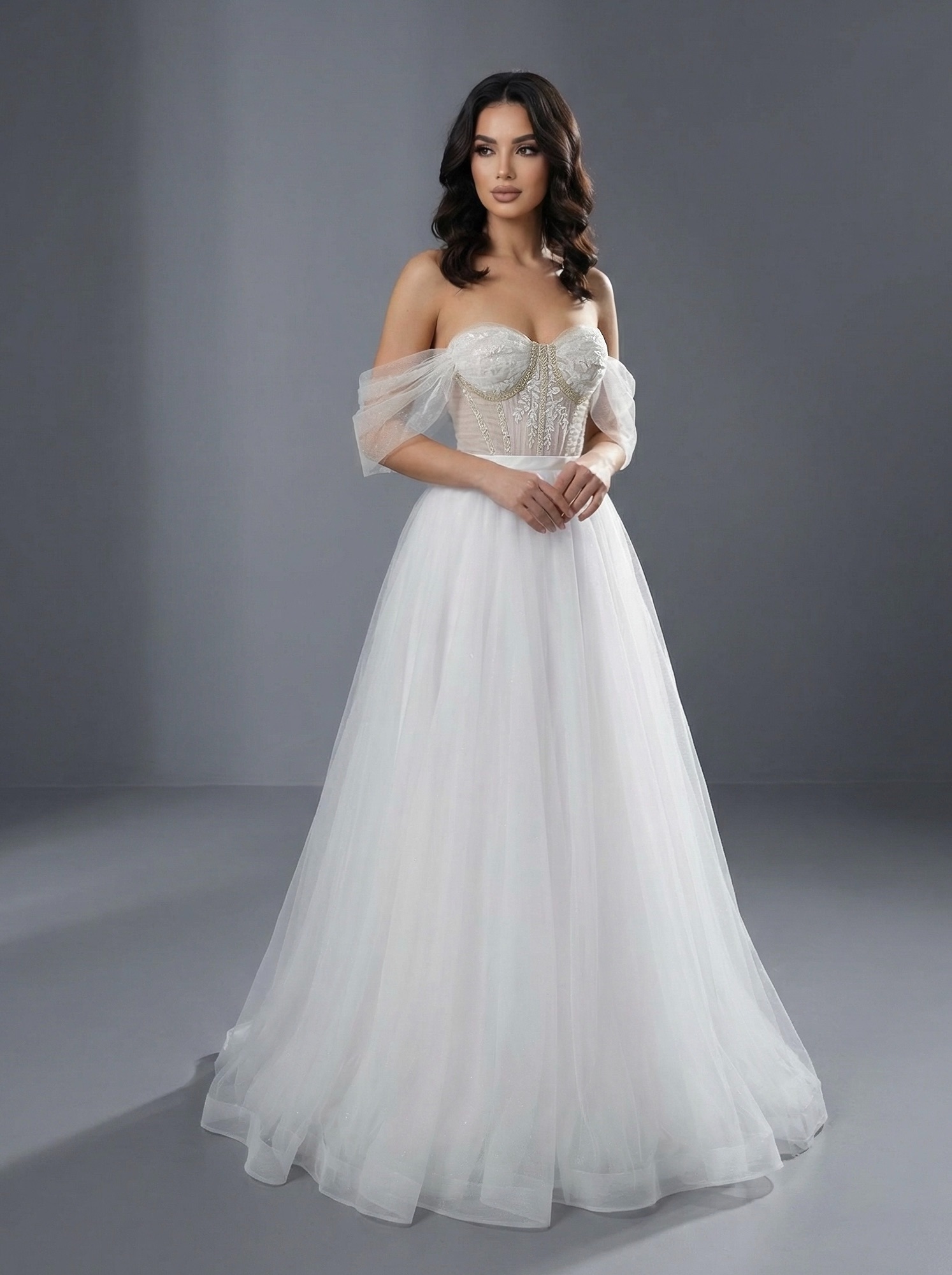 IMG_6424 Элегантное свадебное платье А-силуэта — изображение 1