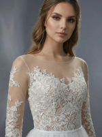 Свадебное платье романтичная модель А-силуэта — изображение 2