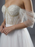 Элегантное свадебное платье А-силуэта — изображение 2