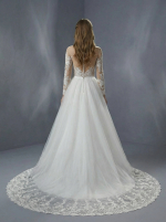 Свадебное платье романтичная модель А-силуэта — изображение 3