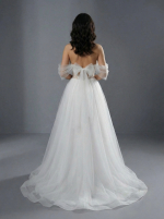 Элегантное свадебное платье А-силуэта — изображение 4