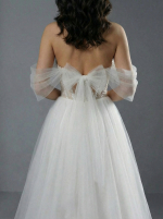 Элегантное свадебное платье А-силуэта — изображение 5