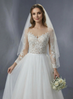 Свадебное платье романтичная модель А-силуэта — изображение 4