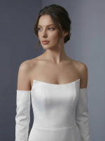 Элегантное свадебное платье в стиле минимализм — изображение 2