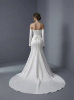 Элегантное свадебное платье в стиле минимализм — изображение 4