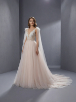 Элегантное свадебное платье А-силуэта