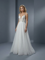 Элегантное свадебное платье А-силуэта