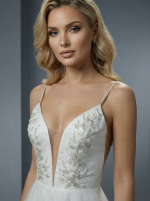 Элегантное свадебное платье А-силуэта — изображение 2