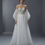 Свадебное платье в классическом и романтичном стиле А-силуэта