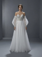 Свадебное платье в классическом и романтичном стиле А-силуэта