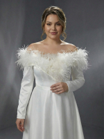 Элегантное свадебное платье выполнено в классическом стиле с современными элементами декора — изображение 3