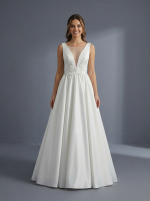 Элегантное свадебное платье А-силуэта