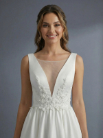 Элегантное свадебное платье А-силуэта — изображение 2