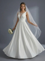 Элегантное свадебное платье А-силуэта — изображение 4