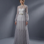 Элегантное свадебное платье в романтическом стиле