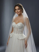 Элегантное свадебное платье в классическом стиле А-силуэта — изображение 4