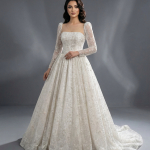 Свадебное платье в классическом стиле