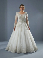 Элегантное свадебное платье А-силуэта