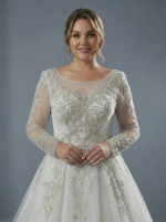 Элегантное свадебное платье А-силуэта — изображение 3