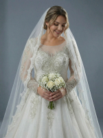 Элегантное свадебное платье А-силуэта — изображение 4