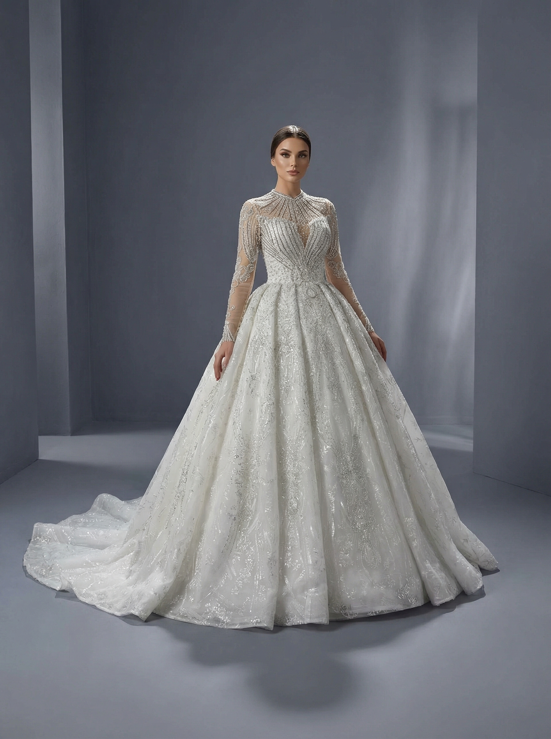 IMG_6886 Роскошное свадебное платье королевского бального силуэта. — изображение 1