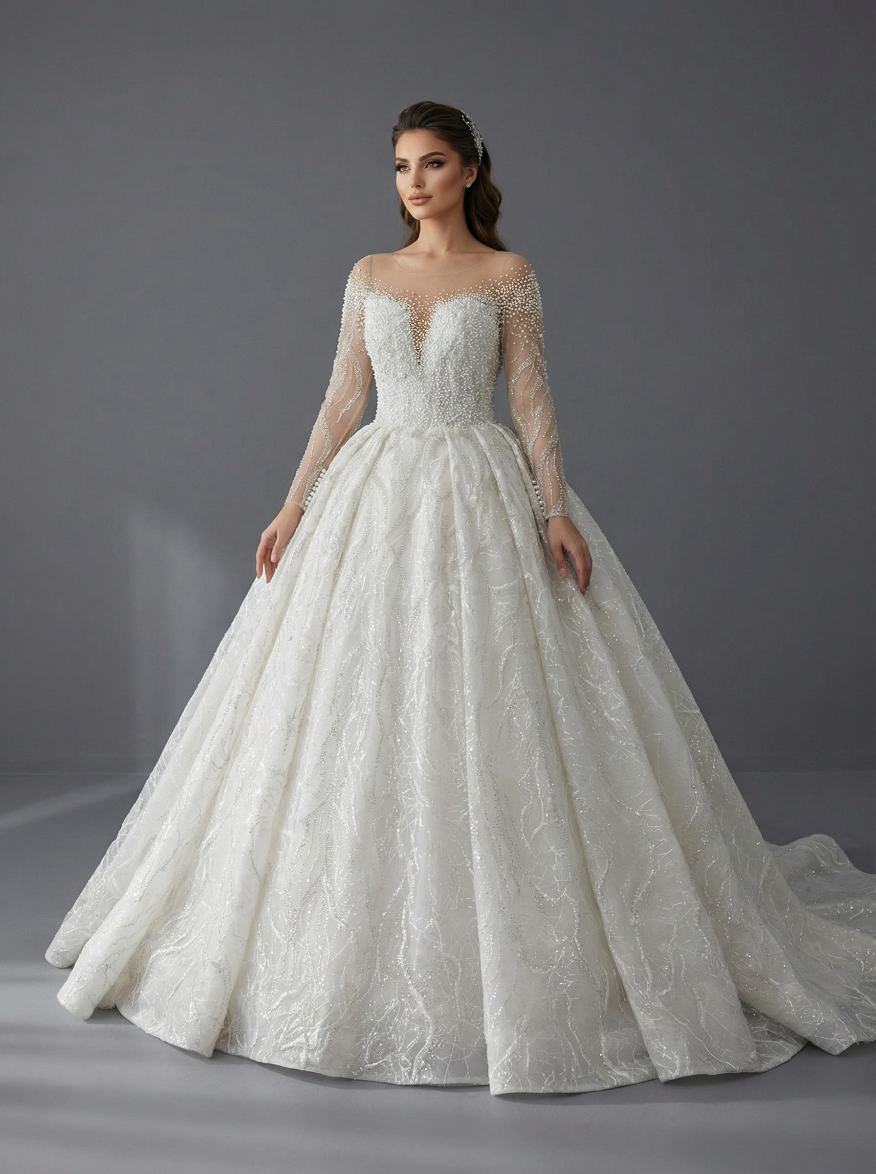 IMG_6888 Пышное свадебное платье силуэта «принцесса» — изображение 1