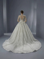 Роскошное свадебное платье королевского бального силуэта. — изображение 3