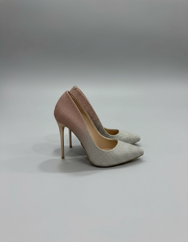 Туфли серебристые