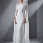 Элегантное свадебное платье в стиле минимализм и королевский шик.