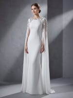 Элегантное свадебное платье в стиле минимализм и королевский шик.