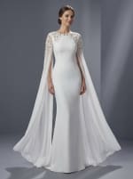 Элегантное свадебное платье в стиле минимализм и королевский шик. — изображение 4